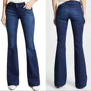 J Brand Lovestory Jeans Flare Leg Bell Bottom Dark